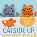 Inside Cat - adorable amigurumi knitted cat bookmark