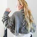 This is a Perfect Day oversized soft-cabled shrug