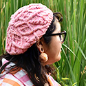 What, like it's hard? a pink cabled beret inspired by Elle from Legally Blonde