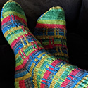 Knitloops colorwork socks