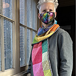 Quiltbox quilt-inspired modular block scarf
