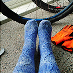 Tuonela River cabled socks